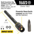 Klein Tools 32768 Impact Driver Set, 3-in-1 SAE Impact Socket and Bit Holder, Flip Socket with 1/4 and 5/16 Nut Driver