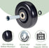 4" 1.26" 4 Inches 3/8" x Push Cart Wheels PU Caster Wheel Workbech Wheels, Grocery Cart Wheels, Replacement Just Wheels