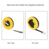 Fiberglass Site Measurement Tape Measure Compact Soft Rulers Measuring Tool for Construction Survey(10m)