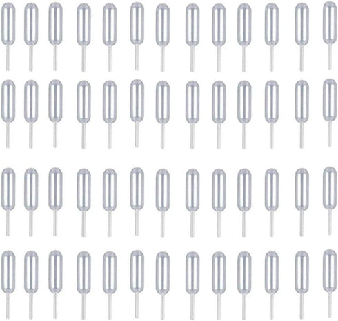 Dessert Pipettes 4ml - 60PCS Plastic Squeeze Transfer Pipettes Dropper Liquid Injector for Cupcake Strawberries