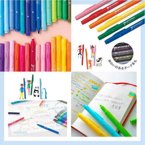 Tombow GCB-013 Water Based Sign Pen, Play Color 2, 36 Colors Pencil