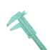 TamBee 6Inch 150mm Mini Caliper, Double Scale Plastic Vernier Caliper for Jewelry, 5PCS (Mint Green)