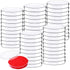 50 Pack Plastic Petri Dishes with Lids, 90 x 15mm Sterile for Medical, Biological, School Science Projects