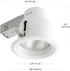 90671 5" 4.5" Dimmable, Bulb Globe Electric Rust Proof Indoor/Outdoor Ridged Baffle Round Trim Recessed Lighting Kit