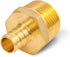 FQNB1234-OM 1/2 3/4'' Inch No Lead Adapters x MIP, Brass Construction, Compatible with PEX