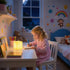 BALMOST 6-in Dimmable 16 4 LED Cube Night Light, Rechargeable LED Light Cube w/Remote, RGB Color Changing Modes Light