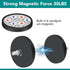 8Pack Rubber Coated Magnets, 30LBS Neodymium Magnets with M6 Magnetic Assembly Base for Light Bar