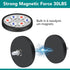 16Pack 30LBS M5 Tool(1.69 Inch) Rubber Coated Magnets, Rubber Coated Neodymium Magnets with Magnetic Assembly Base