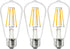 DC 12V ST64 LED Light Bulb 2700K 6W Warm White Edison Filament, E26 Base for RV Marine Boat, 3-Pack