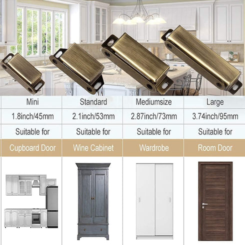 2 Pack 15 lbs Closet Kitchen Cabinet Magnets Closure CBRIVE Cabinet Magnetic Catch Cupboard Door Magnets Heavy Duty