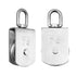 Rocaris 2 Pack M75 Lifting Single Pulley Roller, 1700 lbs Heavy Duty Stainless Steel Swivel Pulley Block