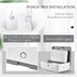 Yaomiao 2 Commercial 10.6" 4" 8", Pcs Paper Towel Dispenser Wall Mount, Paper Towel Holder No Drilling or Screws