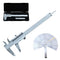 Vernier Caliper 6 Inch + Stainless Steel Feeler Gauge 32 Blade, 6" Stainless Steel Non-Digital Caliper