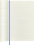 Moleskine Classic Notebook, Soft Cover, Large (5" x 8.25"), Ruled/Lined, Hydrangea Blue, 192 Pages
