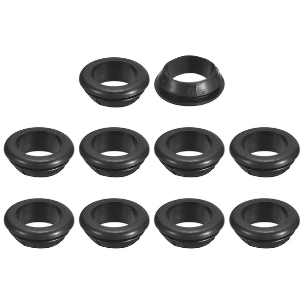 uxcell 20 Pcs Rubber Grommets, 18mm ID 22mm Drill Hole Double Sided