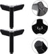 4pcs 100mm Set, Matte Black Metal Furniture Legs Triangle Sofa and Bedside Cabinet Support Feet, Sturdy Steel Dresser
