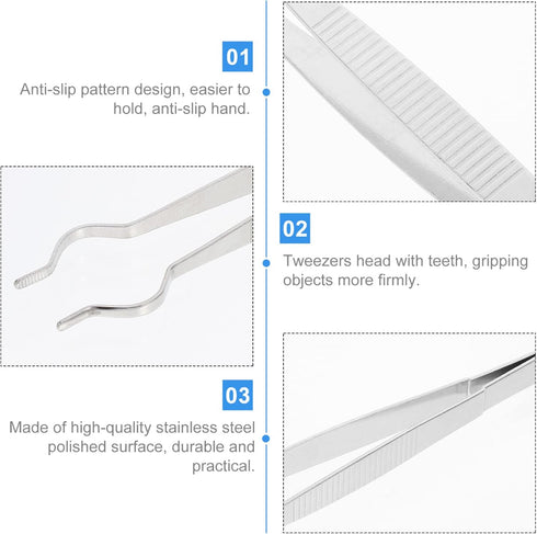 Stainless Steel Test Tube Clamp, Laboratory Ring Test Tube Holders Clip, 7.86X0.98X0.47inch