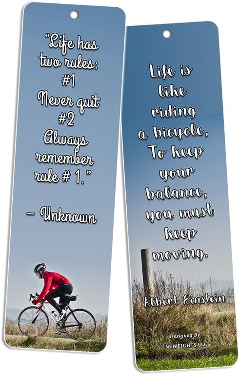 NewEights Adventure Inspirational Quotes Bookmarks 12-Pack, Stocking Stuffers for Church Ministry Supplies