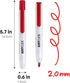 carrotez Retractable Dry Erase Markers, Low Odor Whiteboard Markers, Bullet Tip, Thin Barrel, 12 Count, Red by carrotez