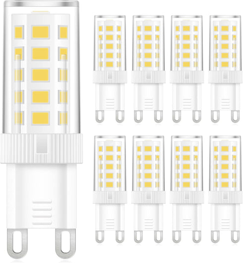 Marxlait 8-Pack G9 LED Bulb, 40 watt Halogen Replacement, Daylight White 6000K, Non-dimmable