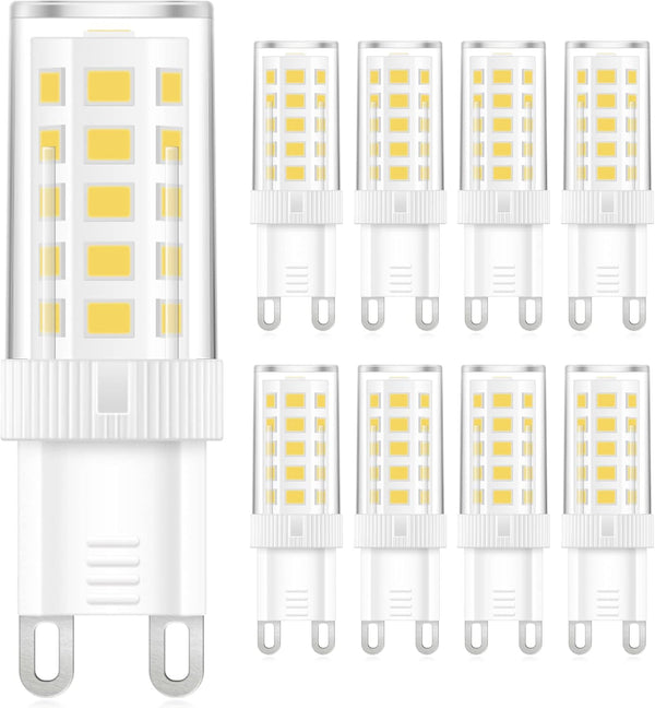 Marxlait 8-Pack G9 LED Bulb, 40 watt Halogen Replacement, Daylight White 6000K, Non-dimmable