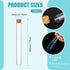 Thyle 100PCS Glass Test Tubes with Cork, Clear Stoppers, Round Bottom for Lab Test, Candy Storage, Party Favors
