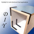 4 4" 4" 90 100x100mm Pcs Black L Bracket Corner Braces Stainless Steel x Shelf Bracket for Wood, Shelves, Furniture