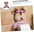Holibanna Cartoon Toilet Paper Holder Wall-Mounted Tissue Rack Decorative Bathroom Storage Shelf Cute Deer Design