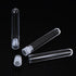 Hicarer 50 Pieces Clear Plastic Test Tubes, 12 by 75 mm with Push Caps