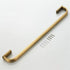 57 cm 22.44 inches, Flybath Towel Rail Bar Single Layer Brass Antique Holder Wall Mounted / Brushed Bronze