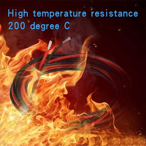 18 5 5 18 BNTECHGO Gauge Silicone Wire ft red and ft Black Flexible AWG Stranded Tinned Copper Wire