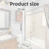 TOYMIS 2pcs Closet Potty Seat Hooks, Multifunctional Z-Shaped Over Door Hooks No Drill Mounting Door Hangers