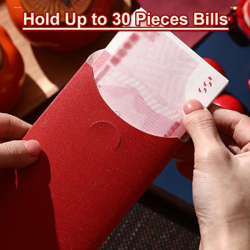 BAIWOVIS 6 Pack Packets, 1) Chinese New Year Red Envelopes, Traditional Lunar New Year Money Hongbao for Spring