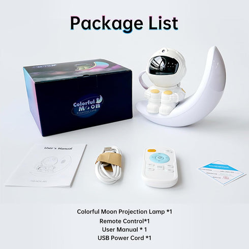 CGG Moon lamp Star Projector Galaxy Night Light,Astronaut Starry Nebula Ceiling LED Lamp with Timer and Remote, Gift