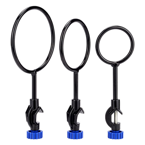 Support Retort Ring Set, 3 Pieces Iron Lab Support Ring with Boss Head, 60mm 80mm 100mm