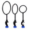 Support Retort Ring Set, 3 Pieces Iron Lab Support Ring with Boss Head, 60mm 80mm 100mm
