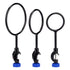 Support Retort Ring Set, 3 Pieces Iron Lab Support Ring with Boss Head, 60mm 80mm 100mm