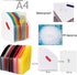 Lemical 2 Pcs Desktop Expanding File Holder with 13 Rainbow Pockets, High Capacity Accordion Document Storage