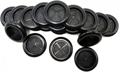 EASYEAH 1 inch Rubber Grommets for Wiring, 13/16 in ID One-Sided Rubber Plugs