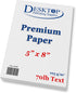Bright White Blank 5x8 Paper, Premium Feel, 70lb Text, 500 Pack for Crafting and Printing