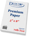 Bright White Blank 5x8 Paper, Premium Feel, 70lb Text, 250 Pack for Various Crafting Needs