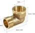 uxcell Brass Pipe Fitting, 90 Degree Street Elbow G3/4 Male X G3/4 Female