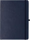 Eccolo Hardbound Writing Journal, Cool Jazz, 192 Pages White Lined Paper, Navy Blue, 7.25-x-9.6 Inches