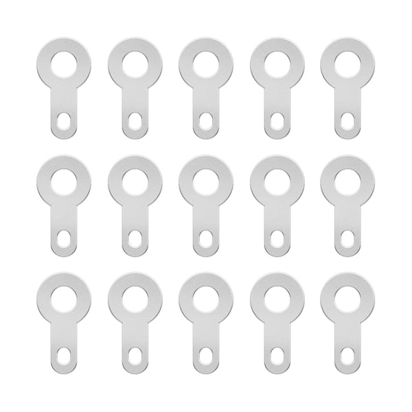 eMagTech 200PCS Crimp Ring Terminal 2.2mm Solder Tag Lug Plate Bare Ring