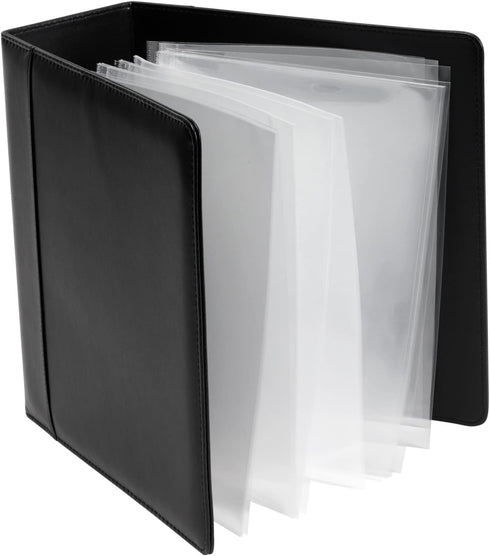 Juvale 4-Inch Theater Binder with 30 Sleeves, 3-Ring Organizer with Clear Sheet Protectors, 2 Pockets Per Sleeve