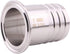 DERNORD 2" Tri Clamp to 2" Hose Barbed Adapter, SUS304 Sanitary Hose Barb Pipe Fitting