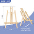ESRICH 2 Pack 11.8" Wood Easels,Small Tabletop Display Stand,Easel Stand for Painting,Painting Party,Kids Student Tabletop Easels for Painting, Portable Canvas by ESRICH