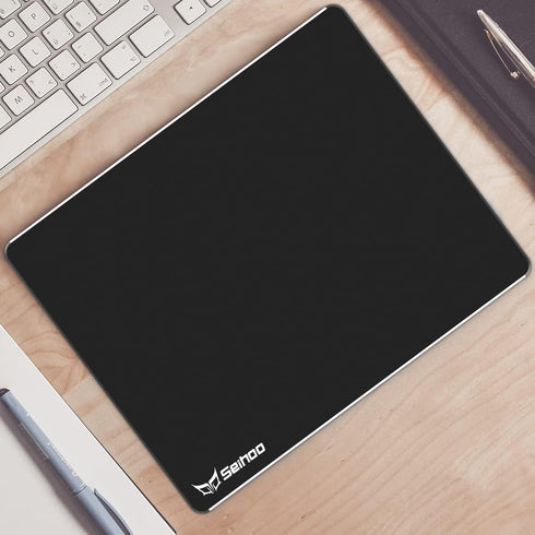 Seihoo 11.81X9.45in) Metal Aluminum Mouse Pad Premium Hard Double Side Waterproof Ultra Smooth Office Supplies Blap