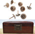200 Pcs Upholstery Tacks Nails, Antique Brass Daisy Furniture Nails for Sofa, Crafts, 7/16" Head Diameter