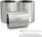 3 Pcs SS 304 Forging Nipple Cast Pipe, 3/8" NPT x 3/8" NPT Female Threaded, 50mm Pipe Fittings